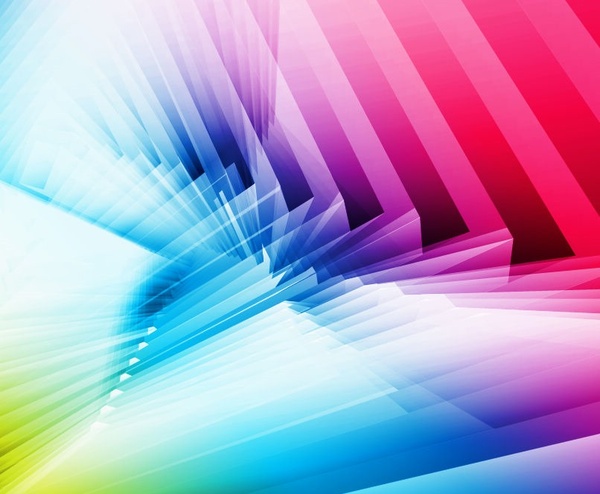 彩虹五顏六色的背景抽象設計向量圖形