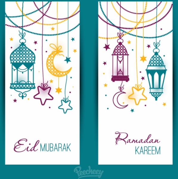 bandeiras de Ramadan kareem