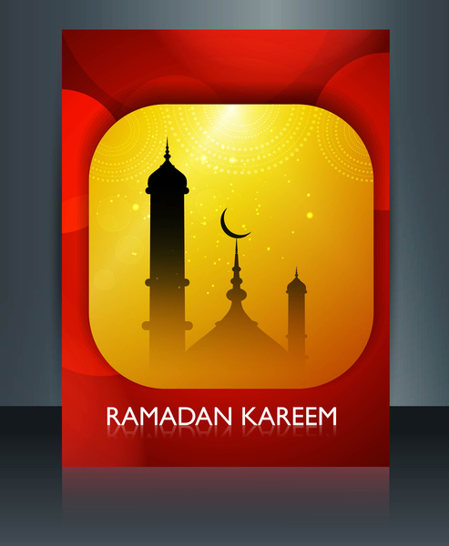vetor de colorido modelo Ramadan kareem Mesquita
