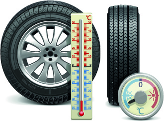 vecteur de conception illustration réaliste de voiture pneus