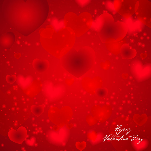 с Днем Святого Валентина день фон красные сердца