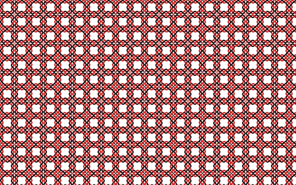 Red Seamless Interlock Pattern Vector Illustration