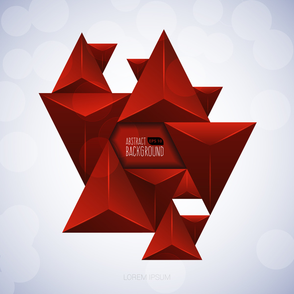 rotes Dreieck abstrakten Hintergrund