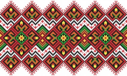 レトロな編みパターンのシームレスなベクトル