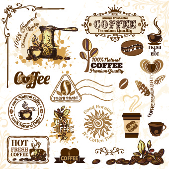 ملصقات قهوه