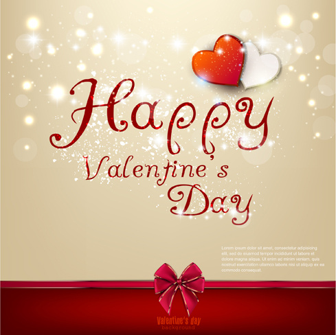 tarjetas de San Valentín feliz romántico vector