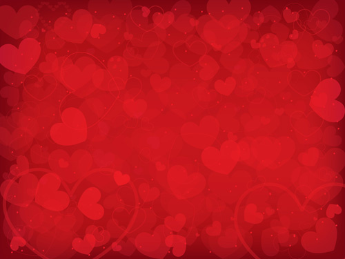 vector gratis de corazón romántico de San Valentín fondo