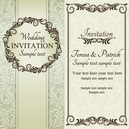undangan pernikahan berukir romantis