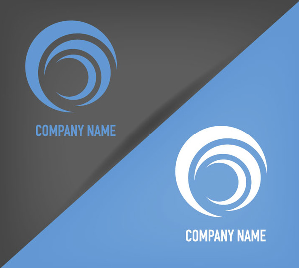 Katman logo vektör tasarımı yuvarlak