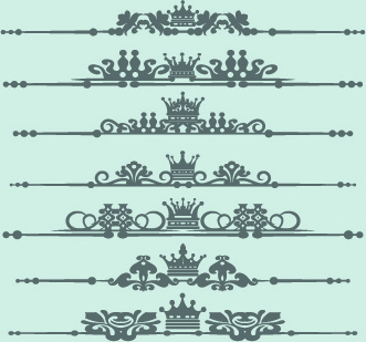 vektor dekorasi mahkota kerajaan 4
