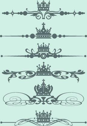 王冠の装飾ベクトル5