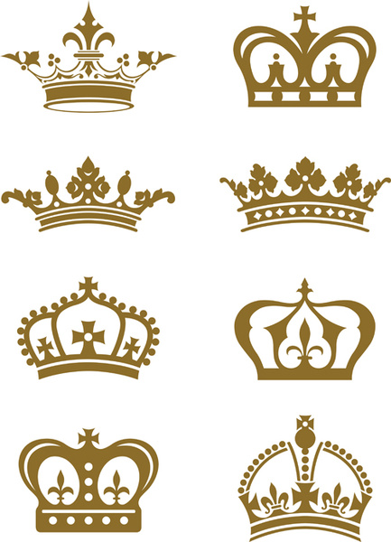 vettori di design vintage Royal crown