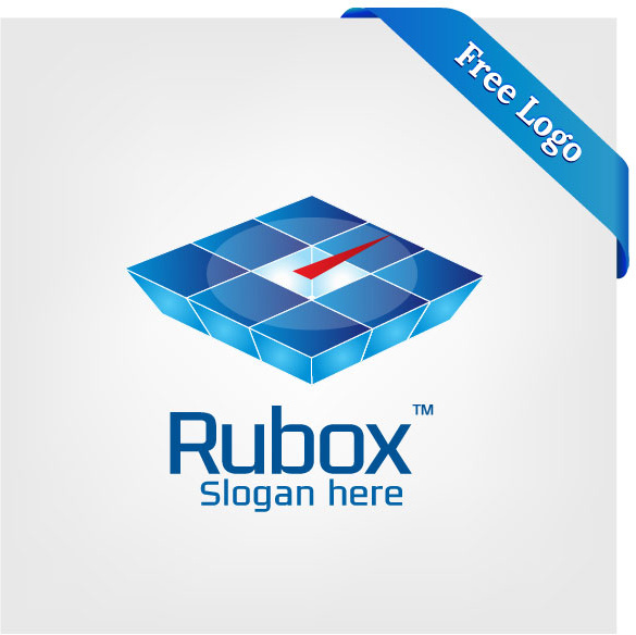 rubox biru ruby web server kotak logo