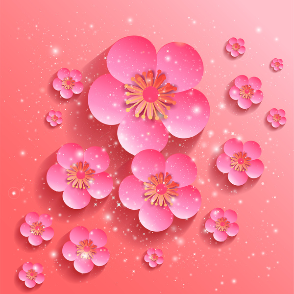 latar belakang bunga Sakura