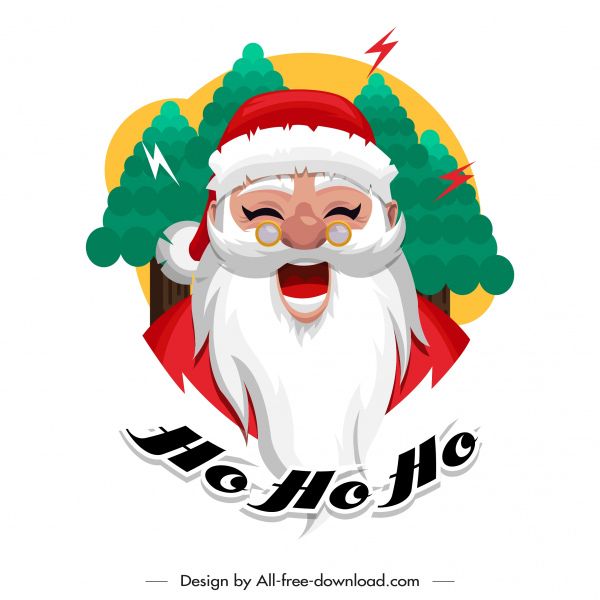 Santa Claus Icon Funny Cartoon Character Sketch-vector Christmas-free  Vector Free Download