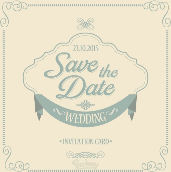 Speichern Sie die Datum Hochzeitseinladung