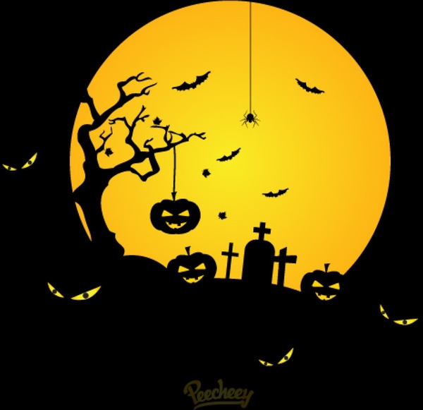 страшно Хеллоуин ночь