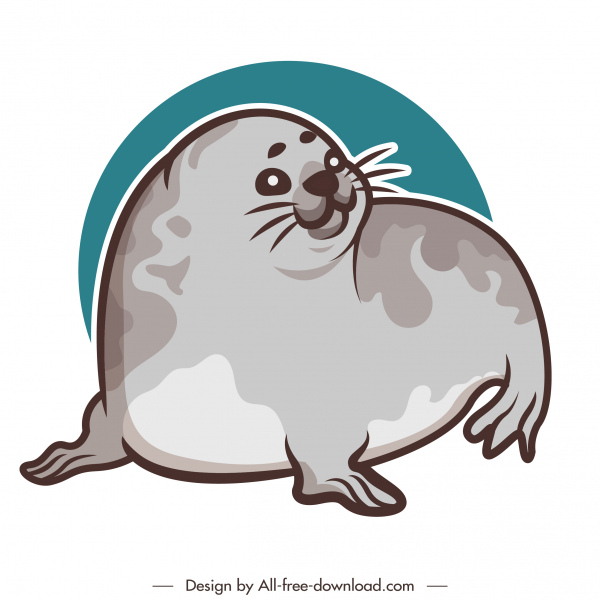 Seal Species Icon Flat Handdrawn Sketch-vector Icon-free Vector Free  Download