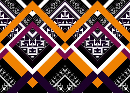 nahtlose ethnische Muster Design Vektor