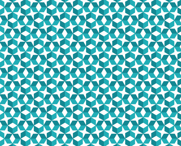 シームレスな幾何学ブルー カラフルなパターン テクスチャ