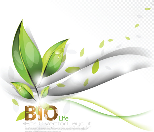 Conjunto de bio Life Vector Backgrounds