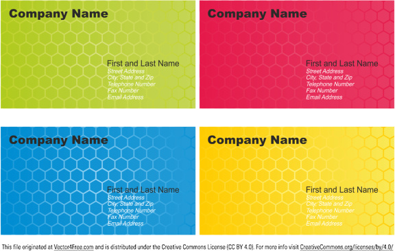 conjunto de diseños de tarjetas de negocios