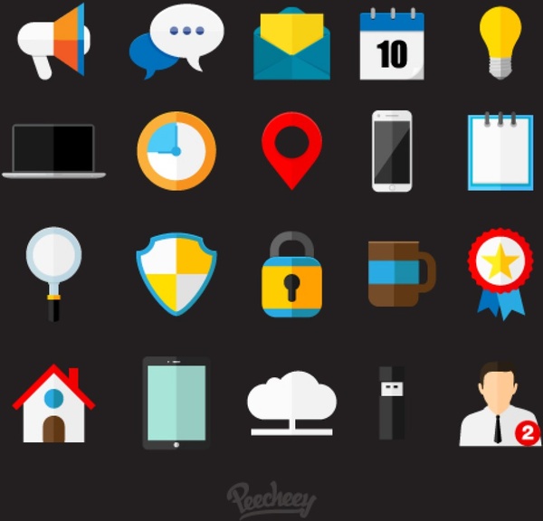 Reihe von Business icons