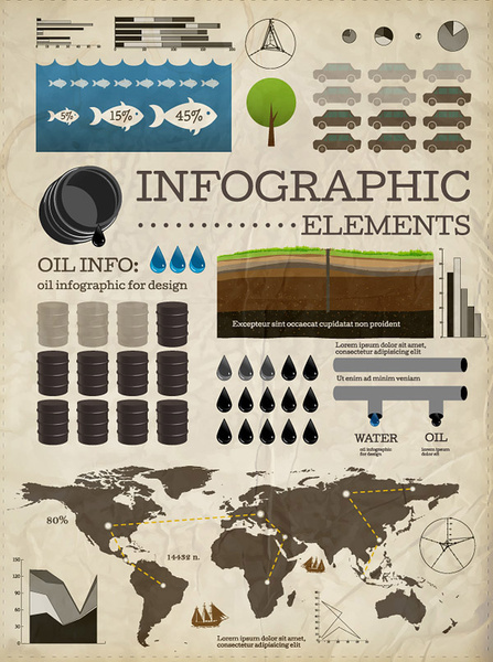 Satz von Geschäft Infografiken Elemente Vektor
