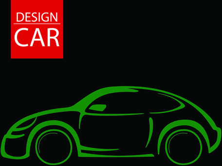 Satz von Auto Design Elemente Vektorgrafik