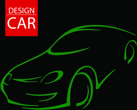 conjunto de gráfico de vetor de elementos de design de carro