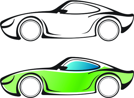 مجموعة من سيارات تصميم عناصر مكافحة ناقلات الرسم