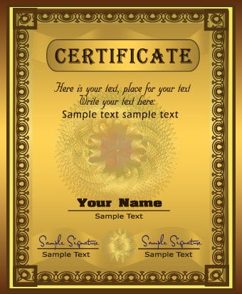 Conjunto de plantillas de vectores de certificado y diploma