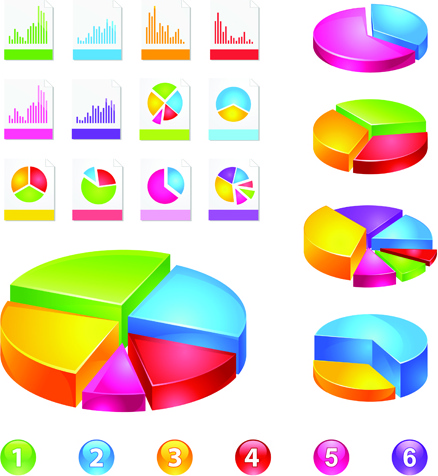 Tập hợp các bảng xếp hạng và infographics vector
