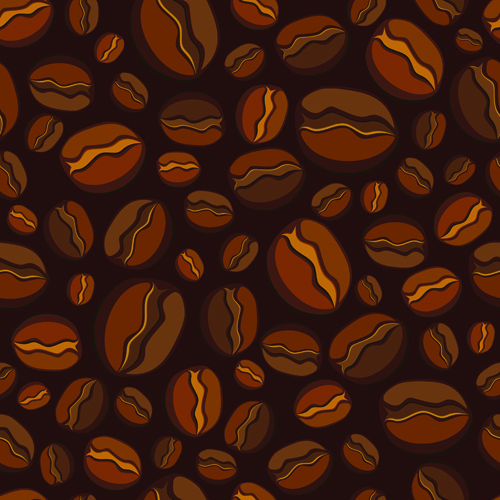 Juego de cafe oscuro vector background Juego de cafe oscuro vector background