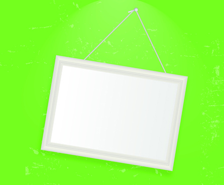 Conjunto de marco vacío colgado en la pared Vector Graphic
