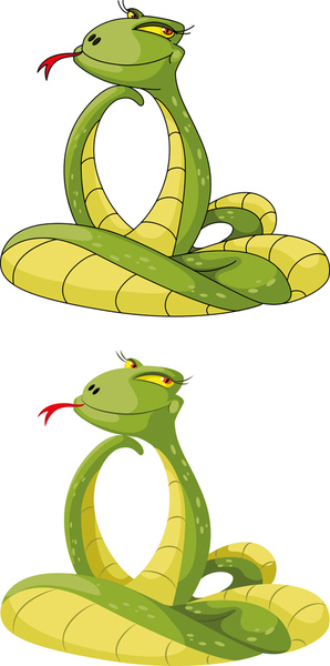 serie di serpente anno nuovo disegno vettoriale