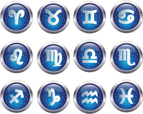conjunto de vetores de ícone zodiak