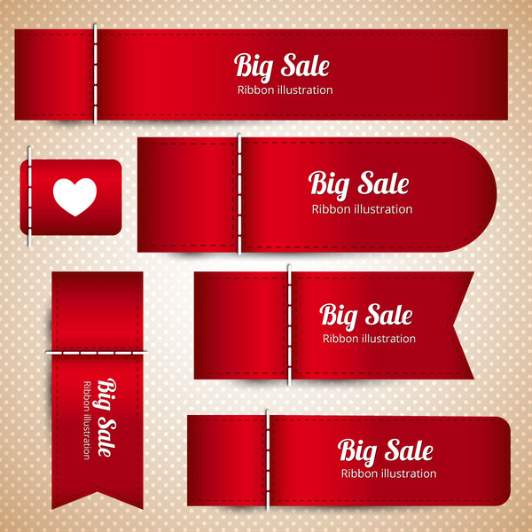 conjuntos de couro vermelho projetado banners de venda