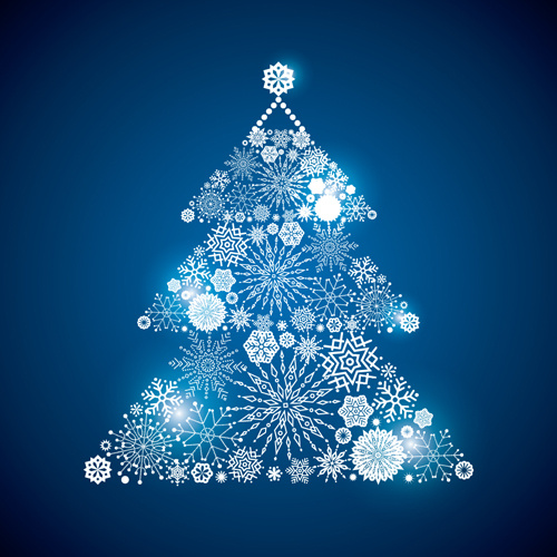leuchtende Schneeflocken Ornamente design Vektor-Grafiken