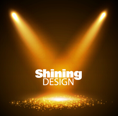 leuchtende Scheinwerfer-Design-Vektor-Hintergrund