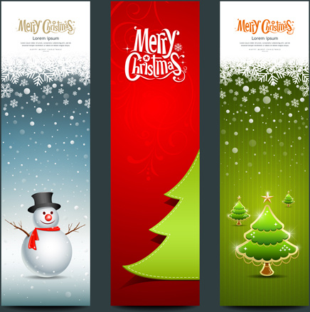 vector de diseño de banner de estilo de brillantes de Navidad