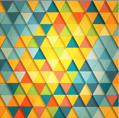 vector patrón de triángulo color brillante
