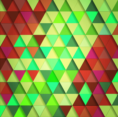閃亮的彩色三角形圖案向量