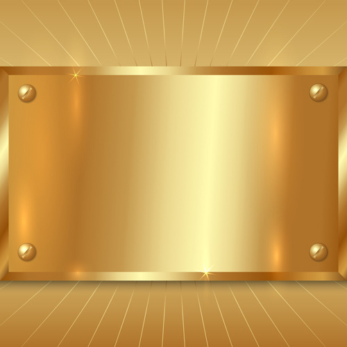 fundo brilhante dourado metálico vector