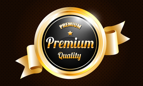 Glänzende Qualität Premium-Label Vektor-illustration