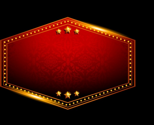ornamento de ouro cintilante elegante placa vermelha brilhante