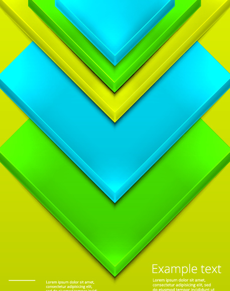 formas de geometria 3d brilhante fundo vector