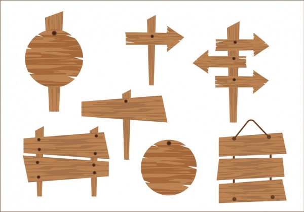 bảng biểu bộ sưu tập thiết kế gỗ retro