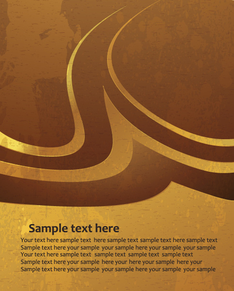 Simple Gold Art Background Vector