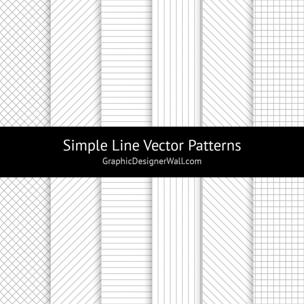 простые шаблоны векторных линий
